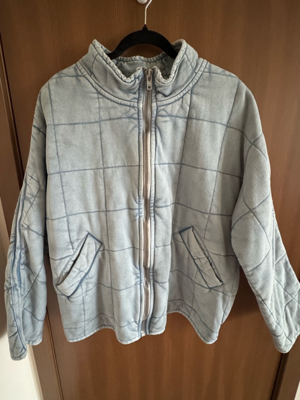 Free People Dolman Quilted Knit Jacket - M